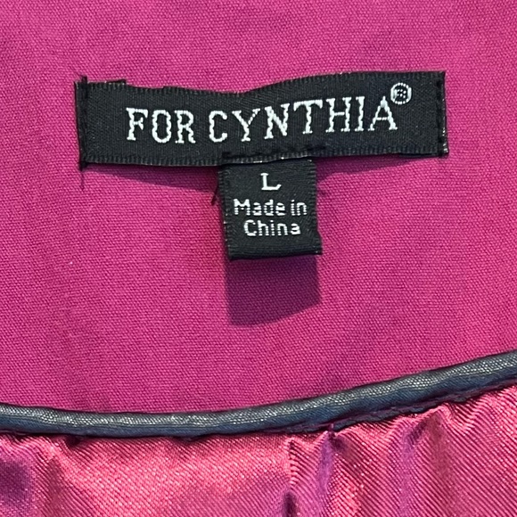 Princess Style Trench Coat Belt Double Breasted Pleated Hot Pink Size Large - Picture 4 of 16